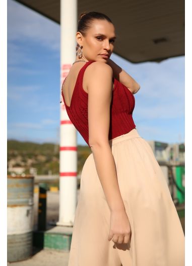 Product Image: ISABEL BORDEAUX TOP