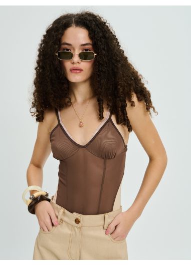 Product Image:  DAHLIA BROWN BODYSUIT